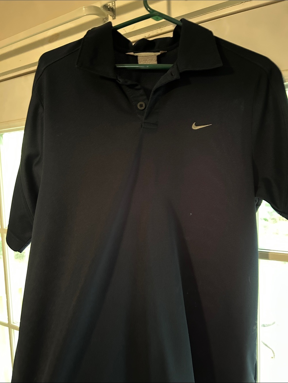 Nike Men’s Navy Polo with Silver Swoosh